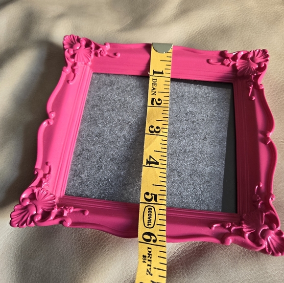 HOT Bright PINK 6.5x6” Photo Picture Frame by Umbra Ornate Girly Barbie Bright - Picture 11 of 11